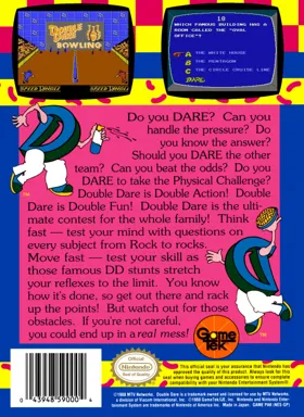 Double Dare (USA) box cover back